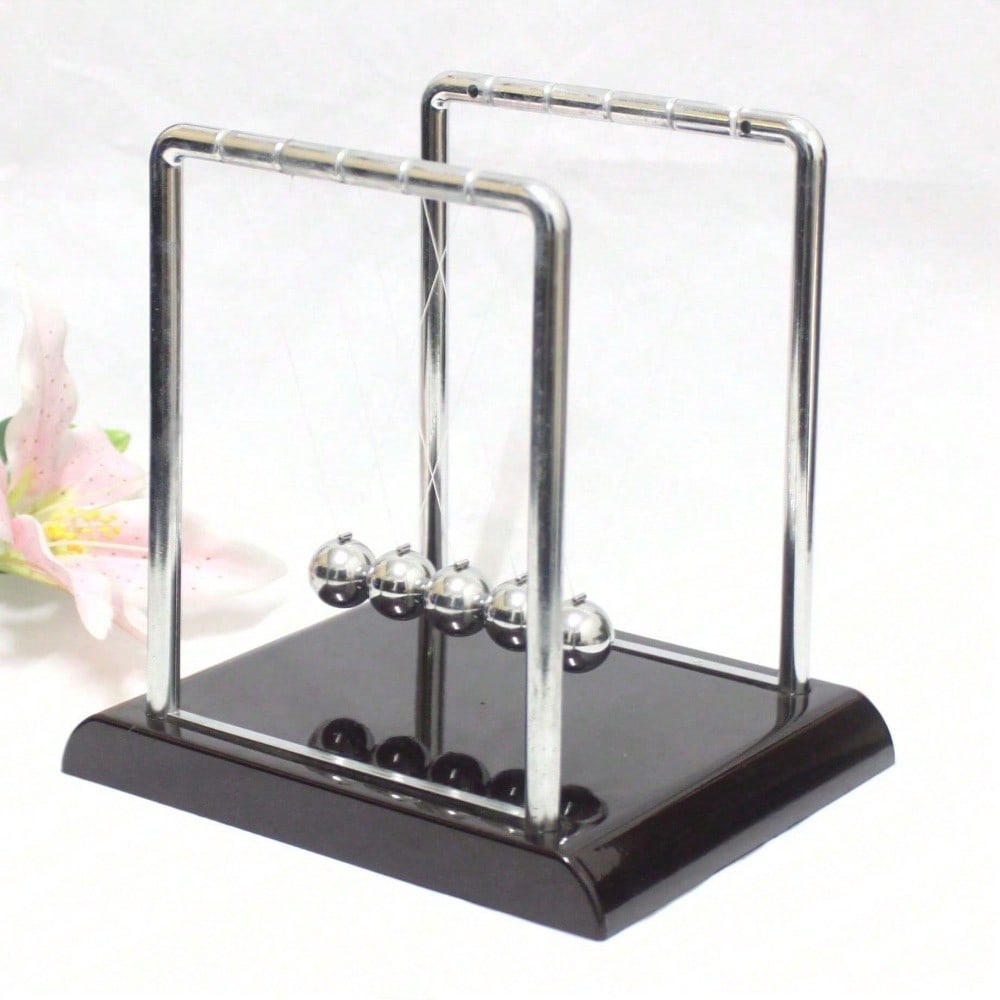 Tech Accessories & Gadgets - Black Metal Newton's Cradle Balance Toy
