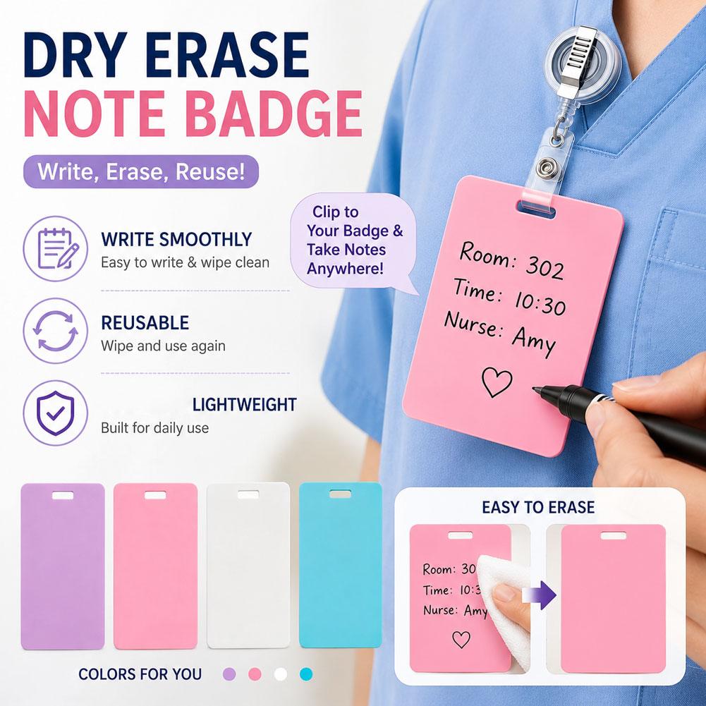 Portable Dry Erase Note Badge  - Tech Office Accessories incelemesi ve fiyatı