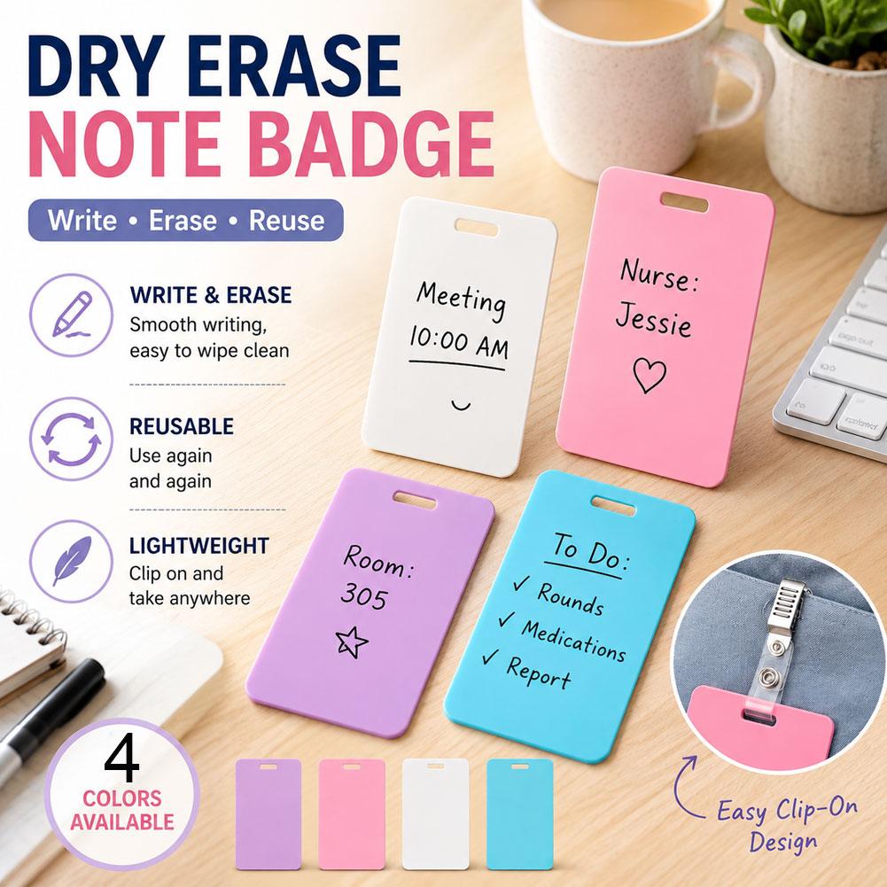 Portable Dry Erase Note Badge  - Tech Office Accessories incelemesi ve fiyatı