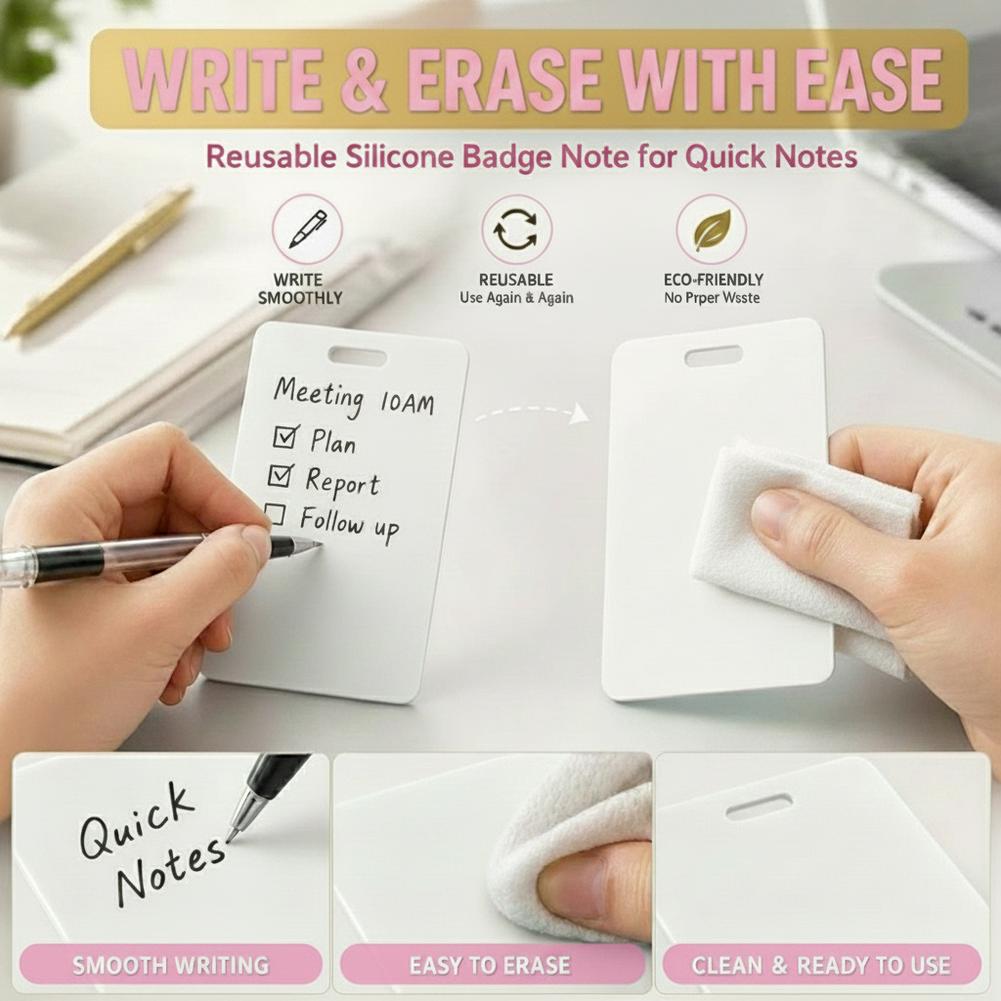 Portable Dry Erase Note Badge  - Tech Office Accessories incelemesi ve fiyatı
