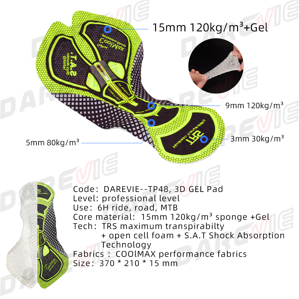 DAREVIE Cycling Pad Gel Cushio - Tech X incelemesi ve fiyatı