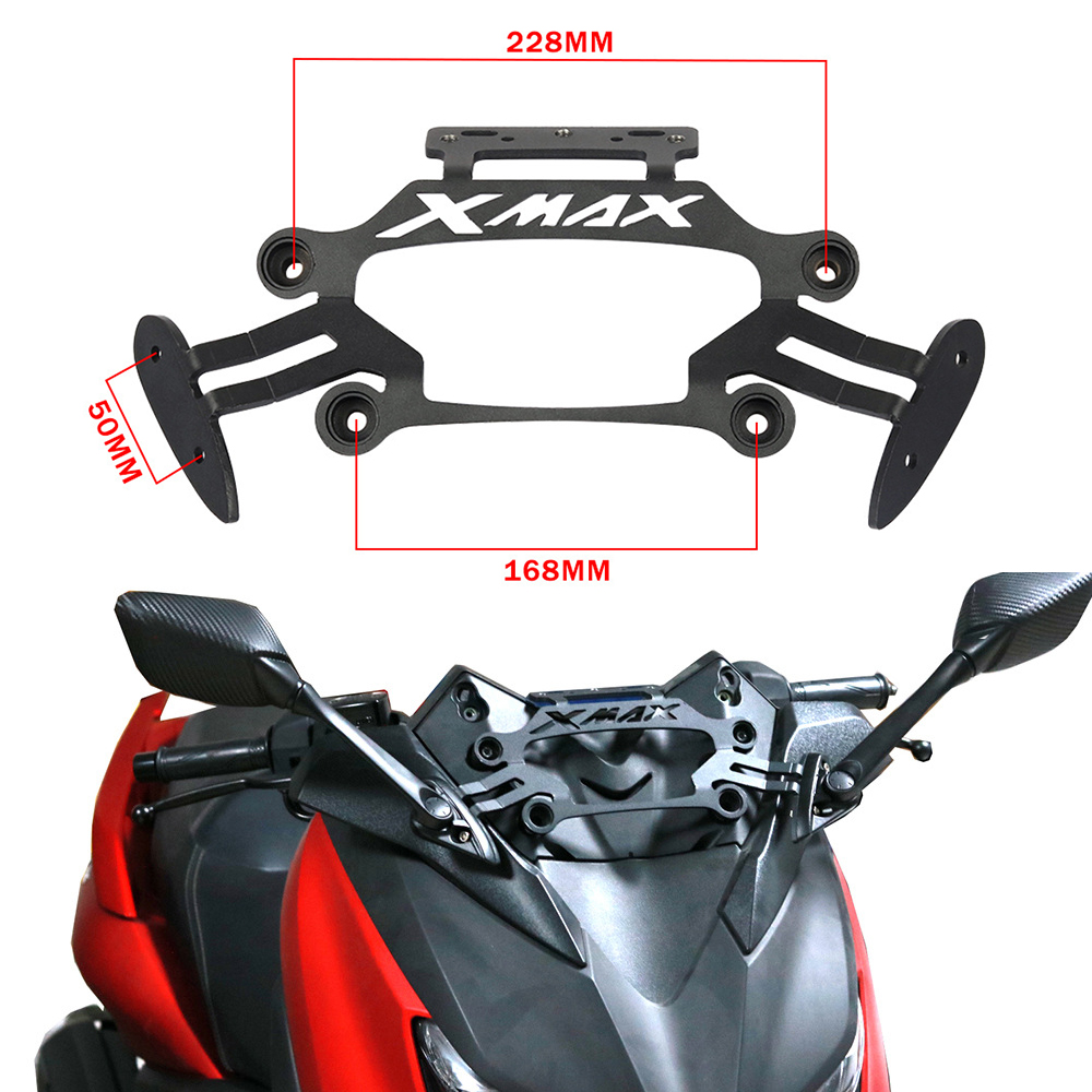 Motorcycle XMAX 300 Rear View  - Xmax Tech Max Accessories incelemesi ve fiyatı